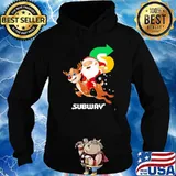 Subway christmas Santa Claus And Deer Shirt Hoodie