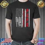 Tactical Papa Big American Flag Patriots T-Shirt