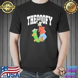 The goofy white logo cartoon disney shirt