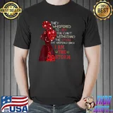 They Whispered You Can't Withstand Black Woman Flowers Back I Am The Storm Africa Black History Month T-Shirt