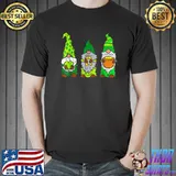 Three Gnome Shamrocks Saint Patrick's Day Coins Shorehouse Shamrock T-Shirt