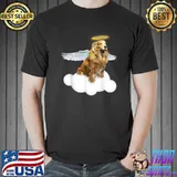 Tired Golden Angel On A Cloud Golden Retriever T-Shirt