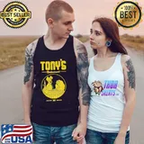 Tony's restaurant cartoon lady and the tramp logo s Tank Top