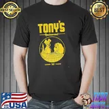 Tony's restaurant cartoon lady and the tramp logo shirt