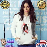 Trash Polka Native American With Girl Wolf Dreamcatcher T-Shirt Hoodie