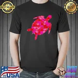 Turtle Pink Red Heart Valentines Day T-Shirt