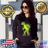 Turtle Riding Roller Skates Reptile Water T-Shirt Hoodie