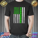Usa American Flag Irish Shamrock Saint St Patricks Election 2024 T-Shirt