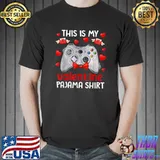 Valentine Day Gamer This Is My Valentine Controller Hearts Pajama T-Shirt