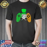 Video Game Lucky Shamrock St Patricks Day Irish T-Shirt