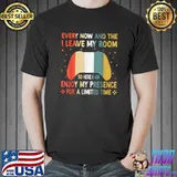Video Games Every Now And Then I Leave My Room Enjoy My Presence Limited Time G Retro T-Shirt