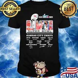 2022 2023 LVII Super Bowl Kansas city Chiefs signatures shirt