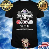 2022 peach bowl champions 42 vs 41 December 31,2022 Mercedes benz stadium Georgia Bulldogs Ohio State Buckeyes shirt