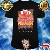 2023 American football conference champions Kansas city Chiefs signatures shirt