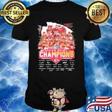 2023 super bowl LVII champions Kansas city Chiefs football signatures shirt