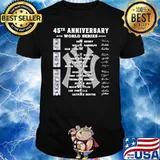 45th anniversary world series 1978 2023 New York Yankees Ron guidry Willie Randolph signatures shirt