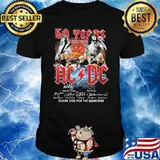 50 years 1973-2023 AC DC thank you for the memories signatures shirt