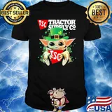 Baby yoda hug Tractor Supply Co St.Patrick's day shirt