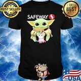 Baby Yoda hug Unicorn Safeway shirt