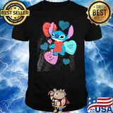 Candy Hearts Valentine's Day cutie pie buy me pizza Stitch shirt