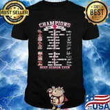 Champions 1996 72-10 Chicago Bulls best season ever signatures shirt