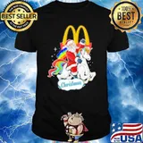 Christmas McDonald's unicorn rainbow shirt