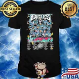 Eagles LVII super bowl champs signatures shirt