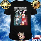 First brothers to face each other in a super bowl my mom can't lose Eagles and Kansas city Chiefs signatures shirt