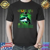 Funny Full Of Shenanigans St. Patrick's Day Orca Fish Clover T-Shirt