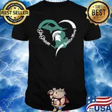 Go Green Spartan strong heart shirt