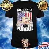 God family country Purdue America flag shirt