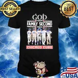 God first family second then Chicago Cubs signatures shirt