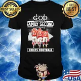 God first family second then Chiefs football signatures shirt