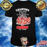Grandma doesn't usually yell but when she does her Chiefs are playing signatures shirt