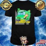 Happy St. Patrick's Day school bus shirt