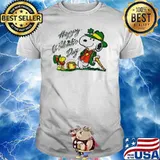Happy St Patrick's day snoopy and woodstock shirt