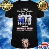 I am a New York Yankees and a Buffalo Bills for life signatures shirt