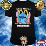 I used to smile and then I worked at McDonald's Stitch shirt
