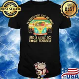 I'm mostly peace love and animal and a little go fuck yourself hippie vintage shirt