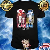 Kansas city Chiefs and Royals signatures Mahomes Perez shirt
