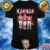 Kansas city Chiefs Kelce Mahomes Hill signatures shirt