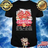 Kansas city Chiefs super bowl champions signatures LVII shirt