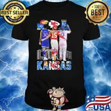 Kansas Jayhawks Chiefs Royals signatures player shirt