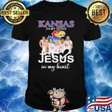Kansas Jayhawks in my veins Jesus in my heart shirt