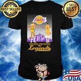 Los Angeles Lakers the men the myths the legends signatures shirt