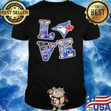 Love Toronto Blue Jays baseball signatures shirt