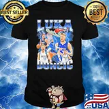 Luka Doncic Dallas Mavericks NBA Basketball Black Crew shirt