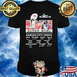 LVII super bowl Kansas city Chiefs 2023 signatures shirt