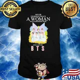 Never underestimate a woman who understands music and loves BTS signatures Korean shirt