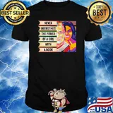 Never underestimate the power of a girl with a book Ruth and michelle obama shirt